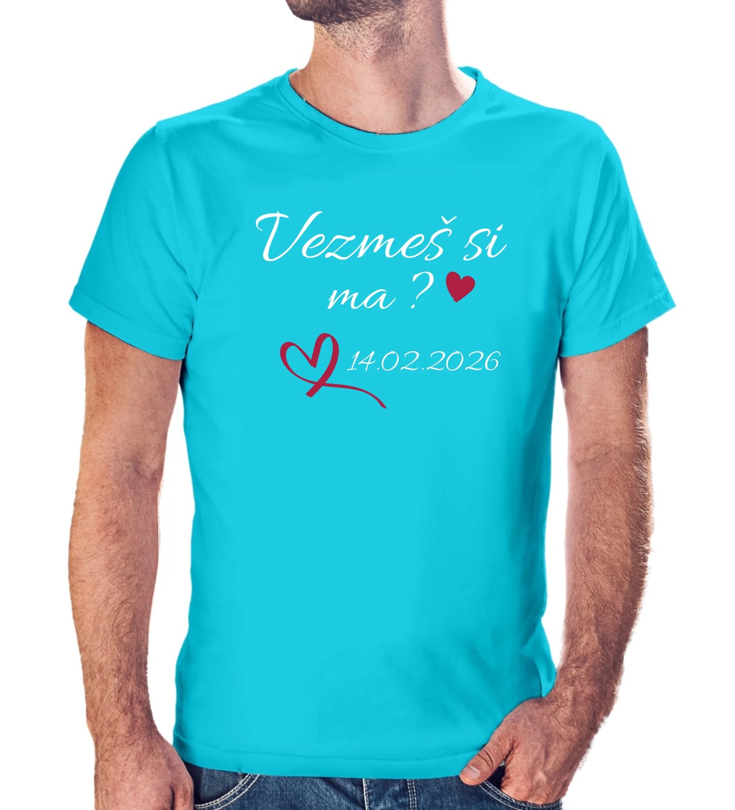 Personalizované tričko s potlačou "Vezmeš si ma?" 9701.
