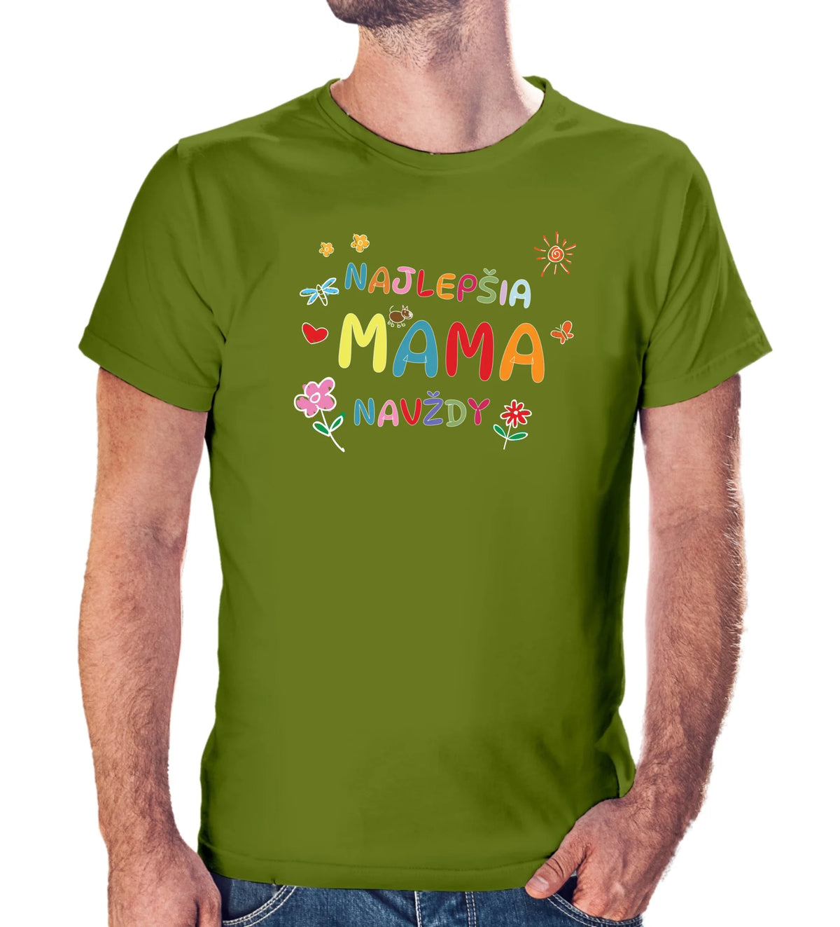 Tričko s potlačou "Najlepšia mama navždy" 9702.