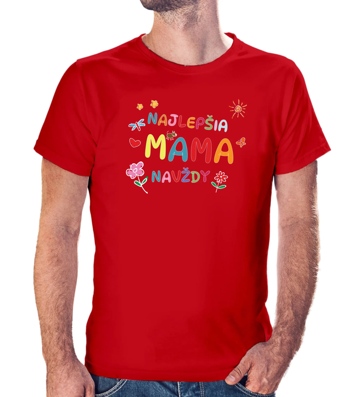 Tričko s potlačou "Najlepšia mama navždy" 9702.