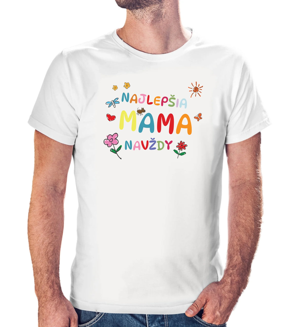 Tričko s potlačou "Najlepšia mama navždy" 9702.