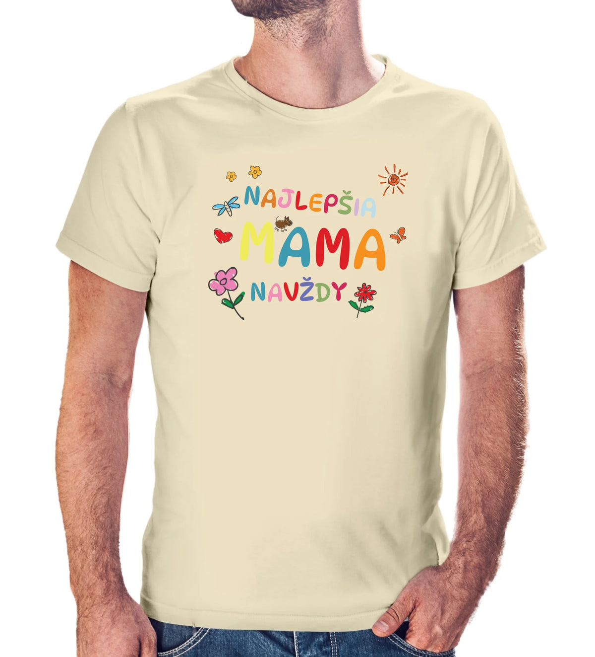 Tričko s potlačou "Najlepšia mama navždy" 9702.