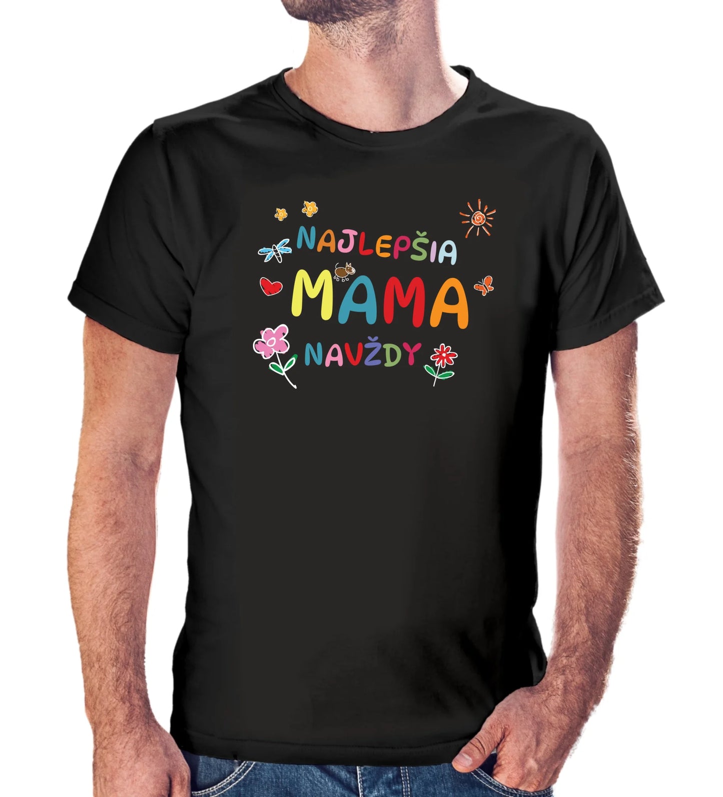 Tričko s potlačou "Najlepšia mama navždy" 9702.