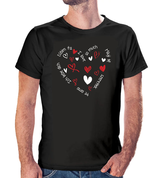 Tričko s potlačou "Ľúbim ťa, I love so much,..." 9706.