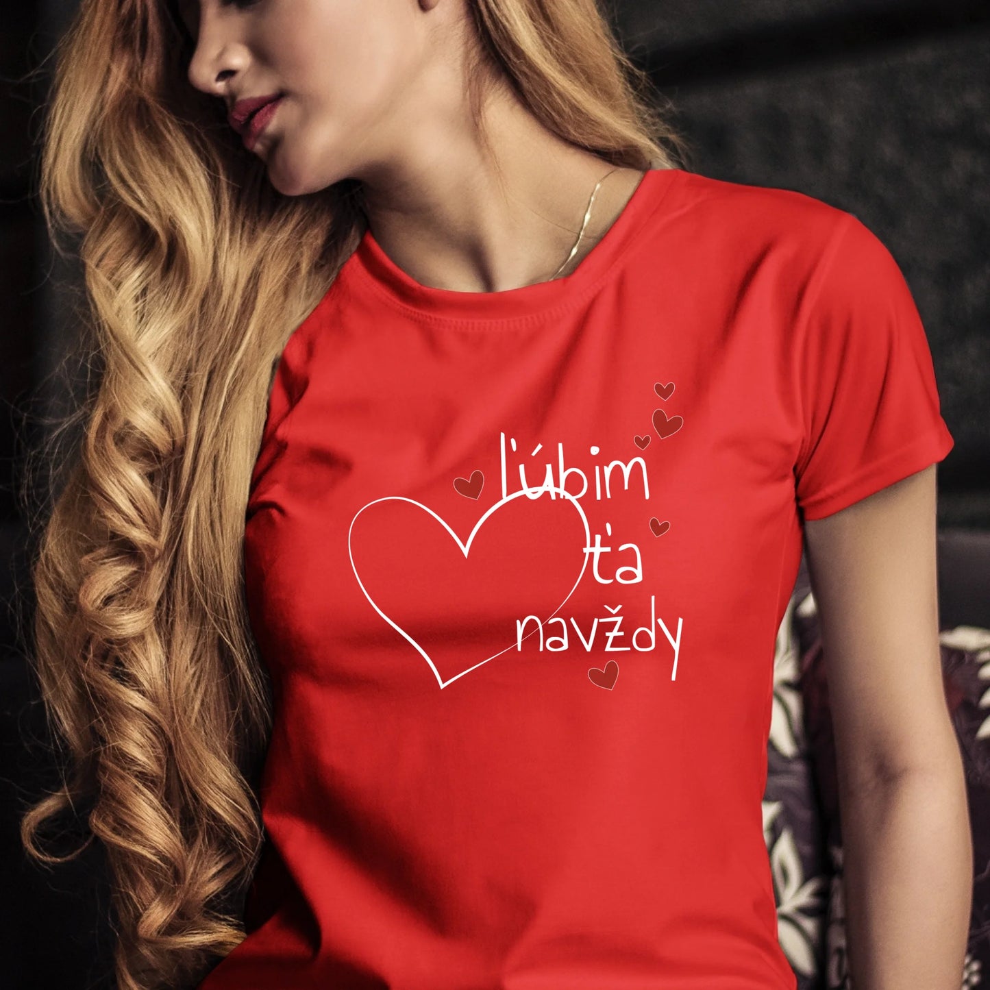 Tričko s potlačou " ľúbim ťa navždy" 9707.