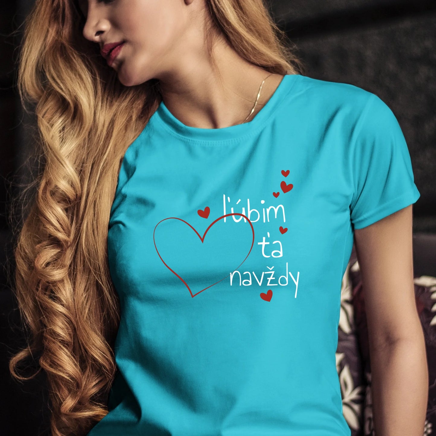 Tričko s potlačou " ľúbim ťa navždy" 9707.